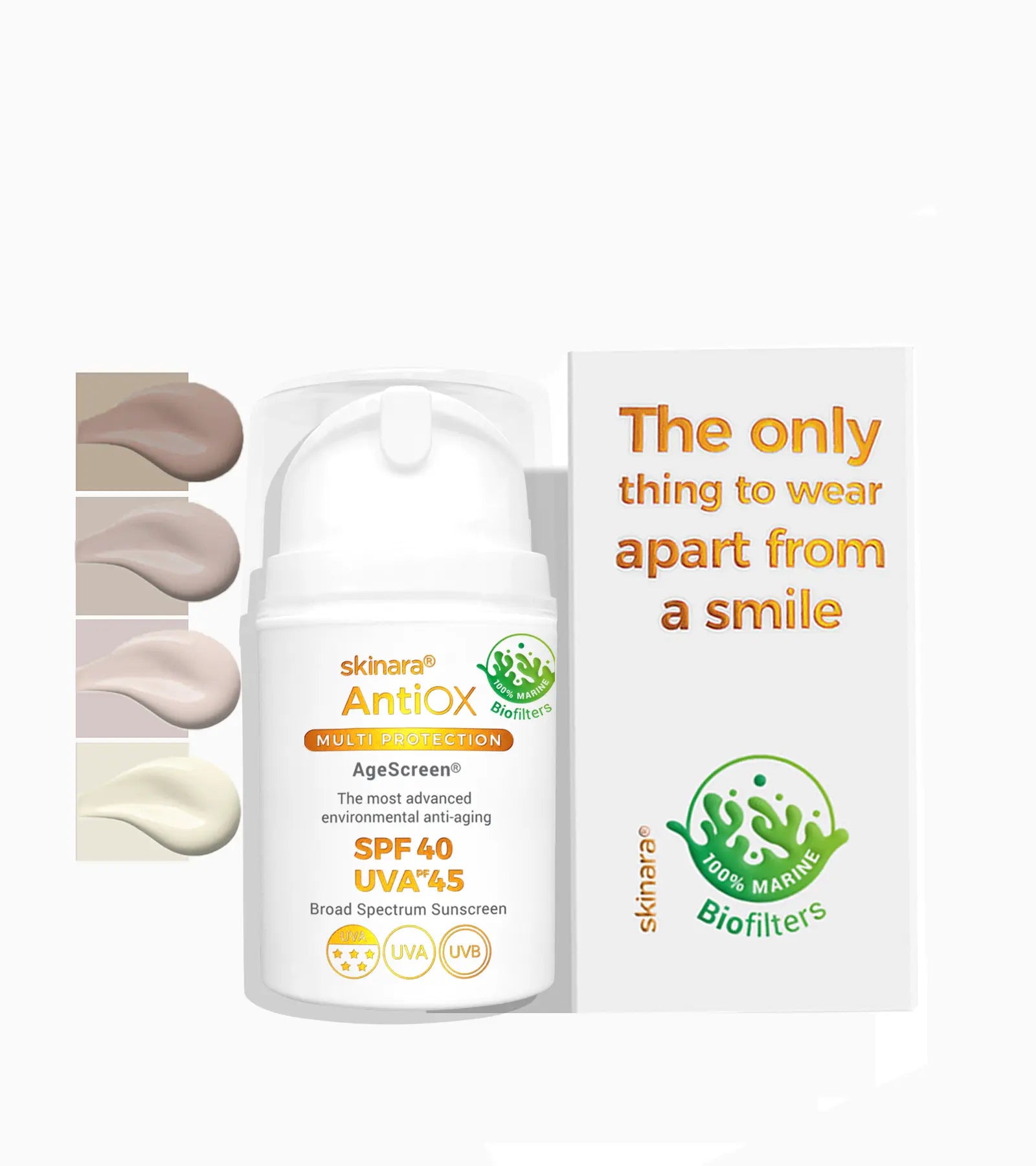 Natural sunscreen cream by Skinara-daily-facial-sunscreen-SPF-with-moisturizer-depigmentation-anti-aging-science-backed-skincare-ingredients