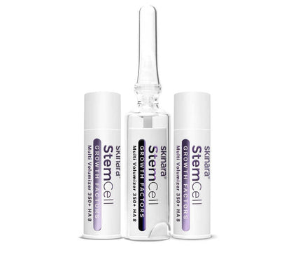 Skinara Growth Factor Serum ampoules are the best lip plumper for dull skin