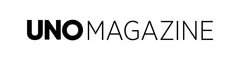 Logo of UNO Magazine with black text on a white background